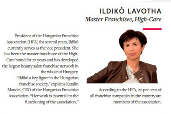 News Ildiko 100 franchisees